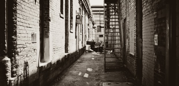 Two Views Same Alley I took these two photos when I was out on a job interview. Looking at them afterward, I was struck with the difference that layout makes (portrait vs landscape). The...