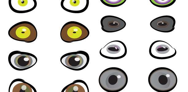 Scary Eyes Printables Halloween is just around the corner, so how about some free scary eyeballs to print or use for your own little scary costume? 16 in total, zip file contains transparent...