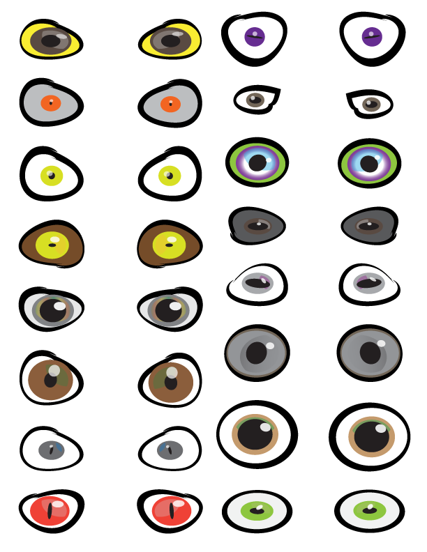 monster eyes printable