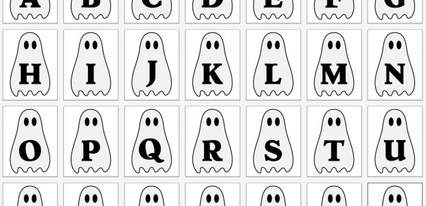 Ghost Pennants I had so much fun making the candy corn pennant printables, I made these as well. Each is on it’s own 8.5×11 sheet. Enjoy! Download Free Ghost Pennant Printables