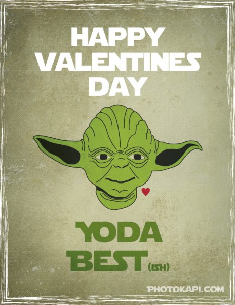 Printable Star Wars Valentines - Yoda | Photokapi.com