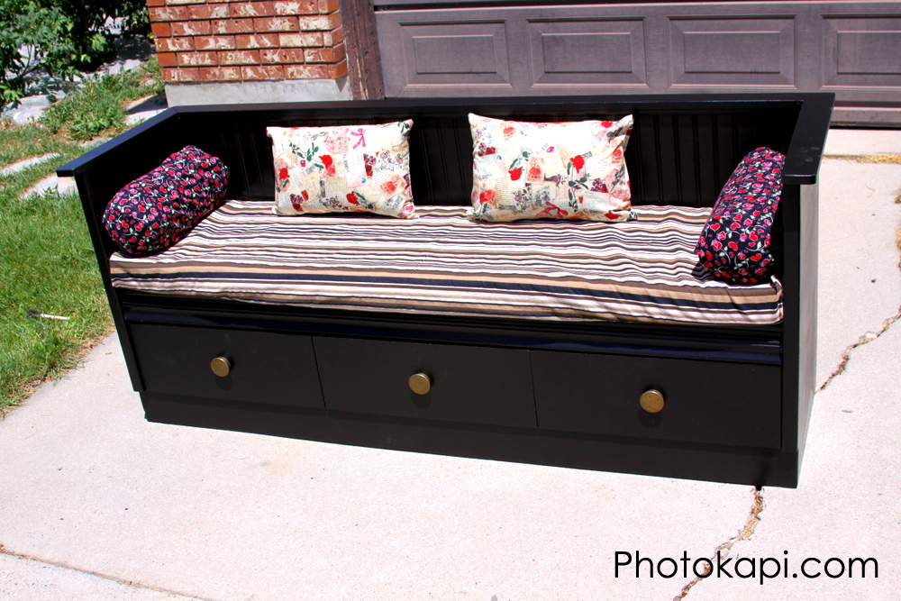Bench Made From Old Dresser Easy Craft Ideas