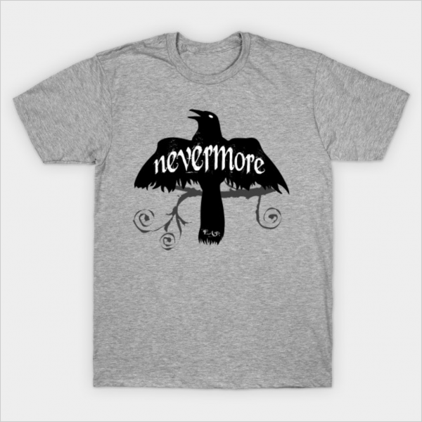 Nevermore - Raven [Edgar Allen Poe] T-Shirt | Photokapi.com