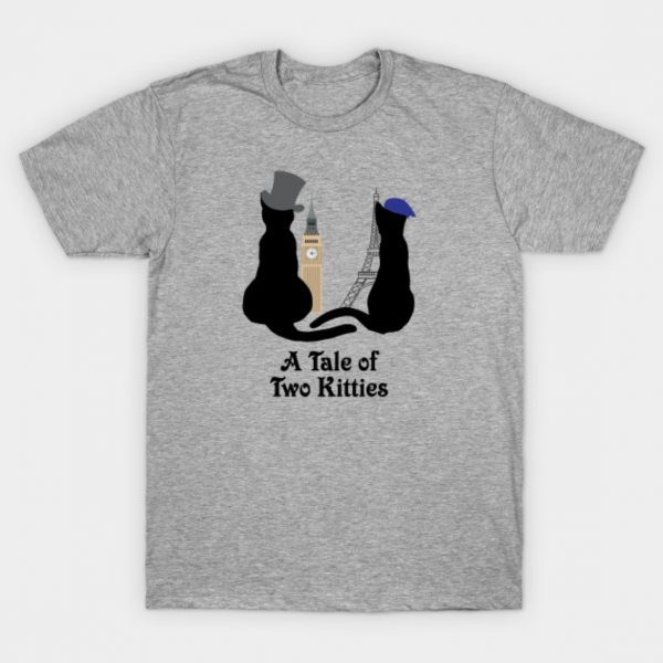 A Tale of Two Kitties Classic Literature T-Shirt | Photokapi.com
