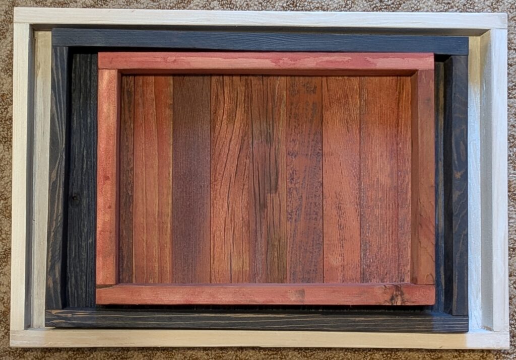 Rustic Patriotic Wooden Boxes