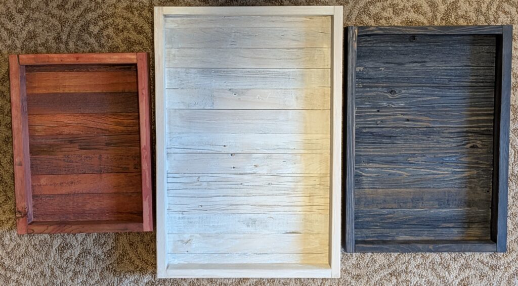 Rustic Patriotic Wooden Boxes