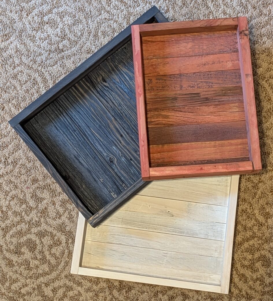 Rustic Patriotic Wooden Boxes